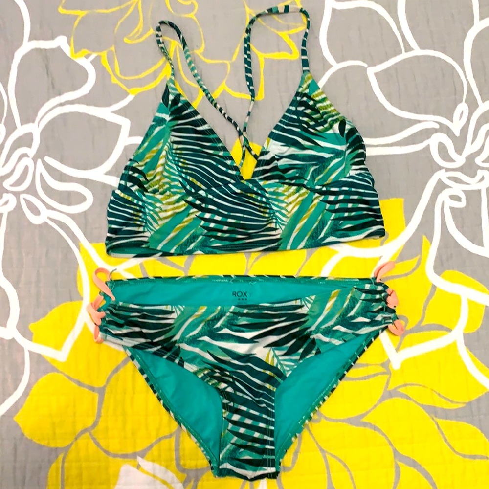 Roxy palm bikini top / bottom set